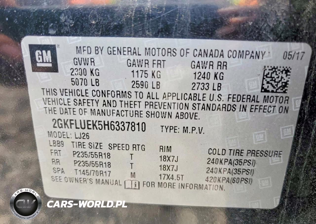 2017 GMC Terrain Slt VIN:2GKFLUEK5H6337810 - 12