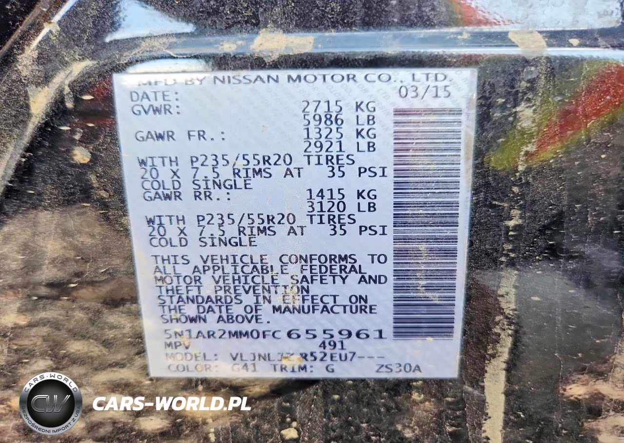 2015 Nissan Pathfinder S VIN:5N1AR2MM0FC655961 - 13