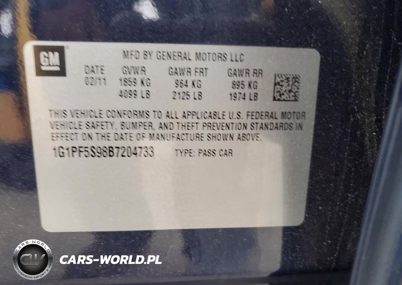 2011 Chevrolet Cruze Lt VIN:1G1PF5S98B7204733 - 12