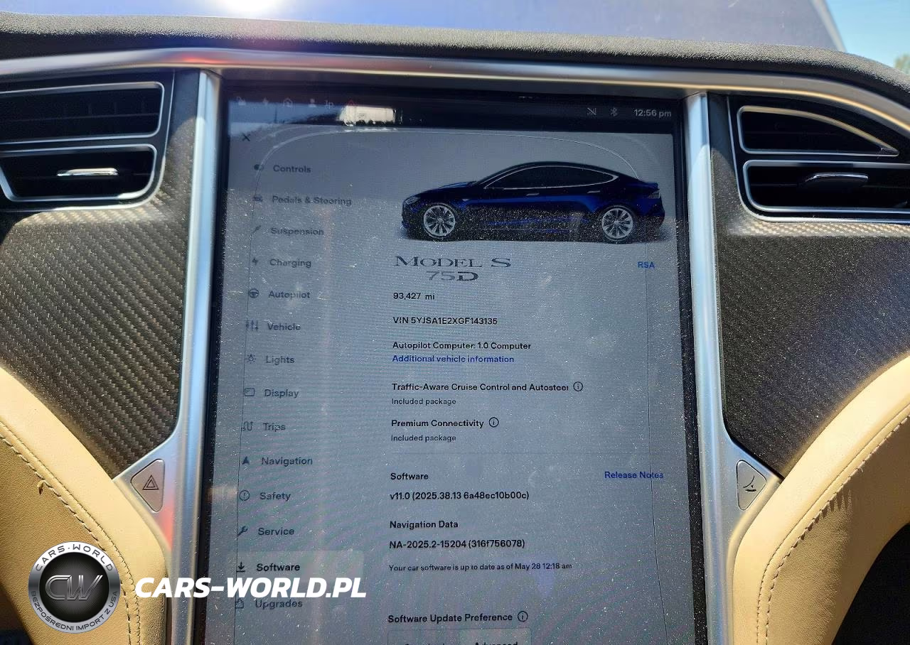 2016 Tesla Model S VIN:5YJSA1E2XGF143135 - 9