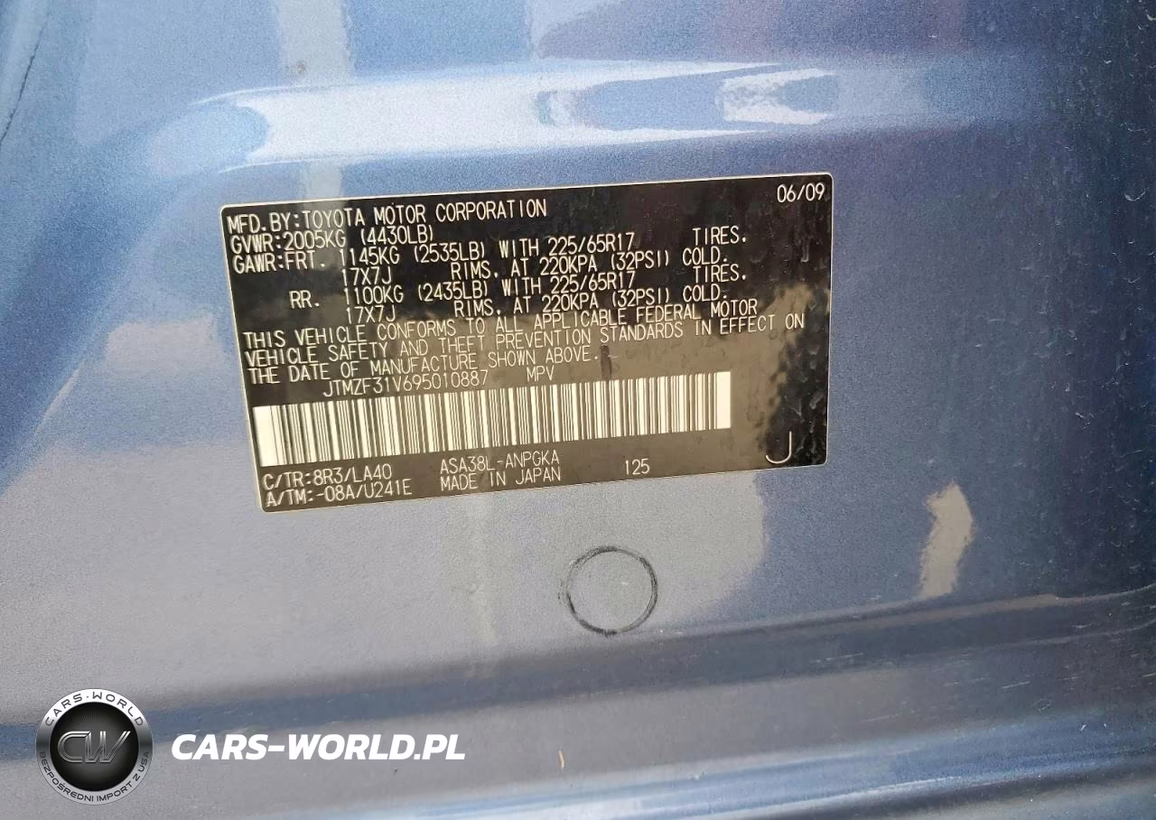 2009 Toyota Rav4 Limited VIN:JTMZF31V695010887 - 13