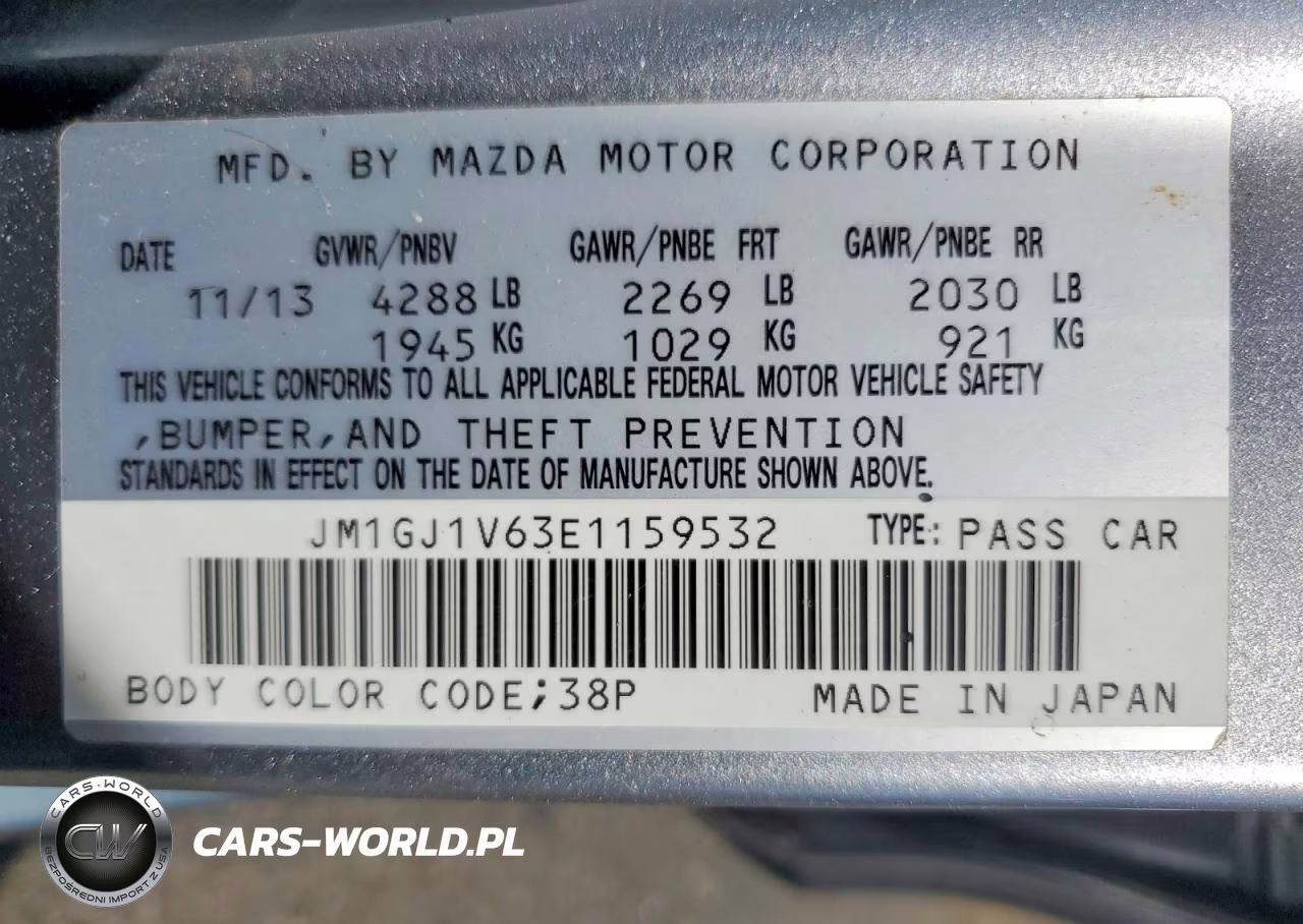 2014 Mazda 6 Touring VIN:JM1GJ1V63E1159532 - 12