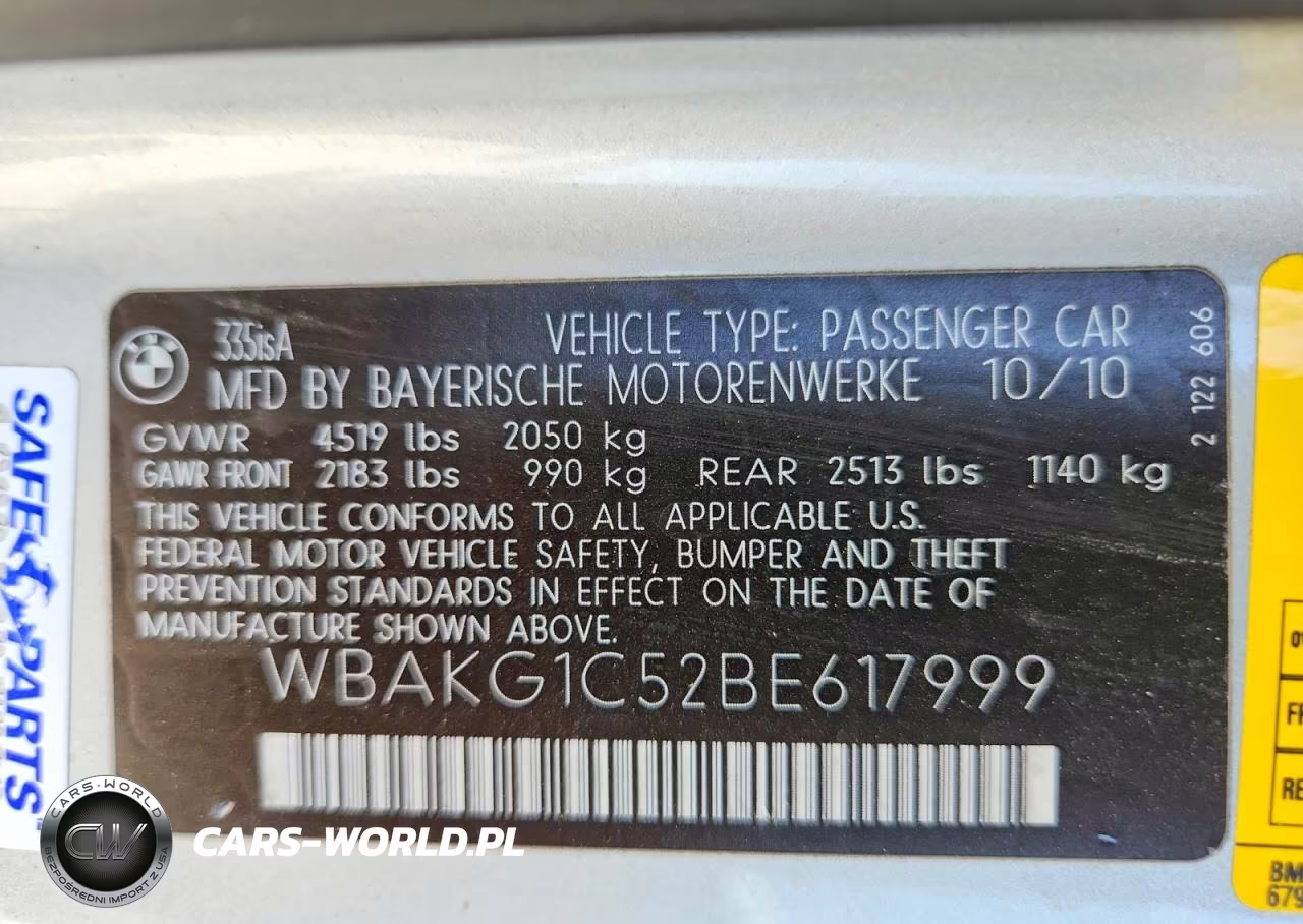 2011 BMW 335 Is VIN:WBAKG1C52BE617999 - 12