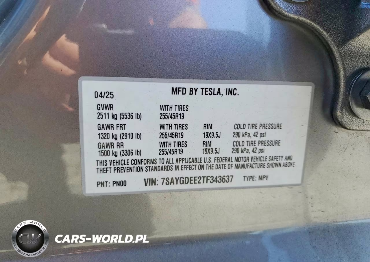 2026 Tesla Model Y VIN:7SAYGDEE2TF343637 - 13