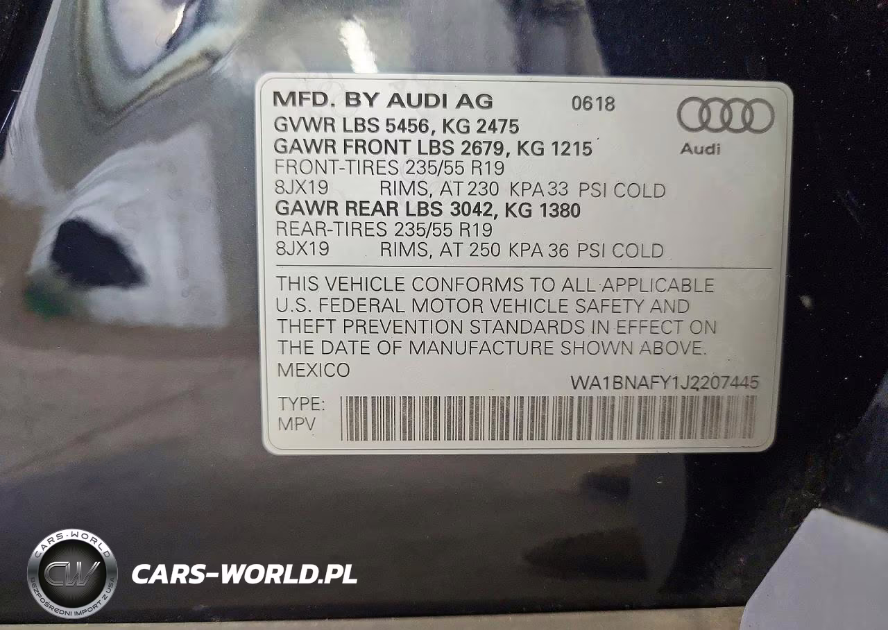2018 Audi Q5 Premium Plus VIN:WA1BNAFY1J2207445 - 14