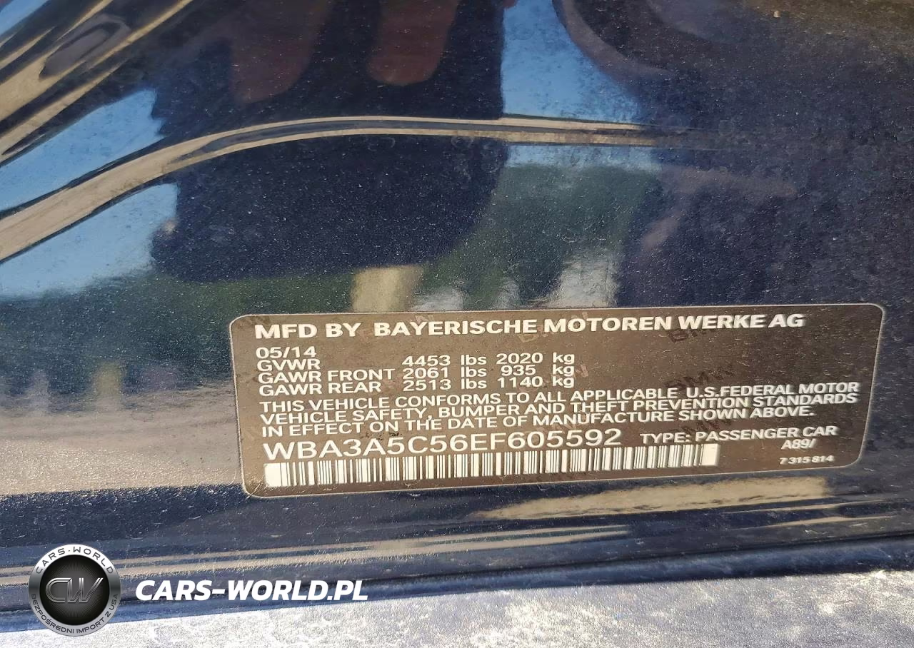2014 BMW 328 I VIN:WBA3A5C56EF605592 - 12