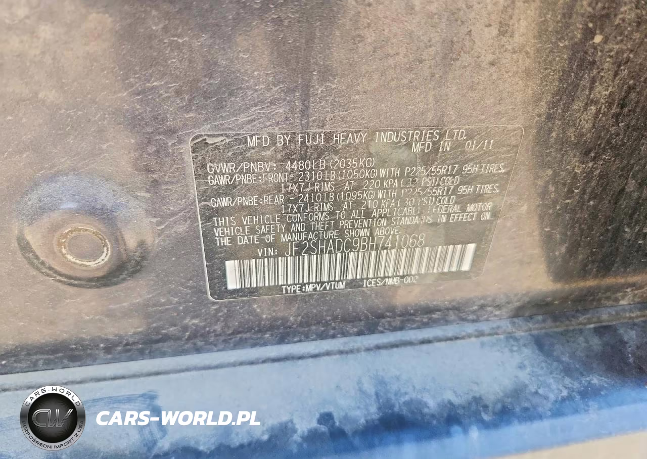 2011 Subaru Forester 2.5X Premium VIN:JF2SHADC9BH741068 - 12