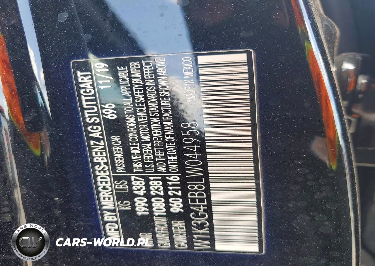 2020 Mercedes-Benz A 220 VIN:W1K3G4EB8LW044958 - 12