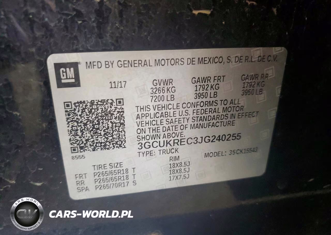 2018 Chevrolet Silverado K1500 Lt VIN:3GCUKREC3JG240255 - 12