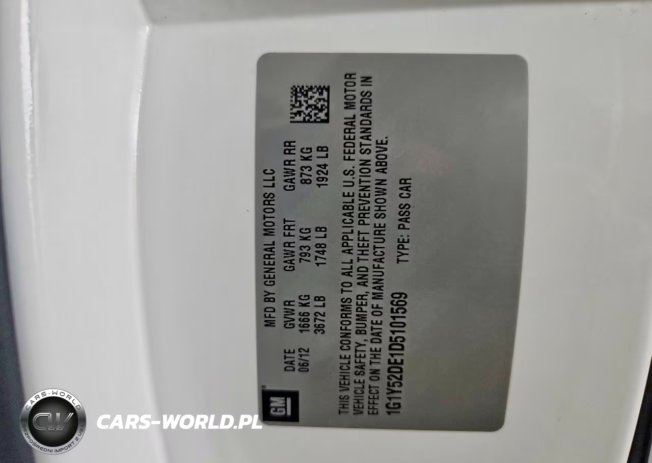 2013 Chevrolet Corvette Z06 VIN:1G1Y52DE1D5101569 - 12