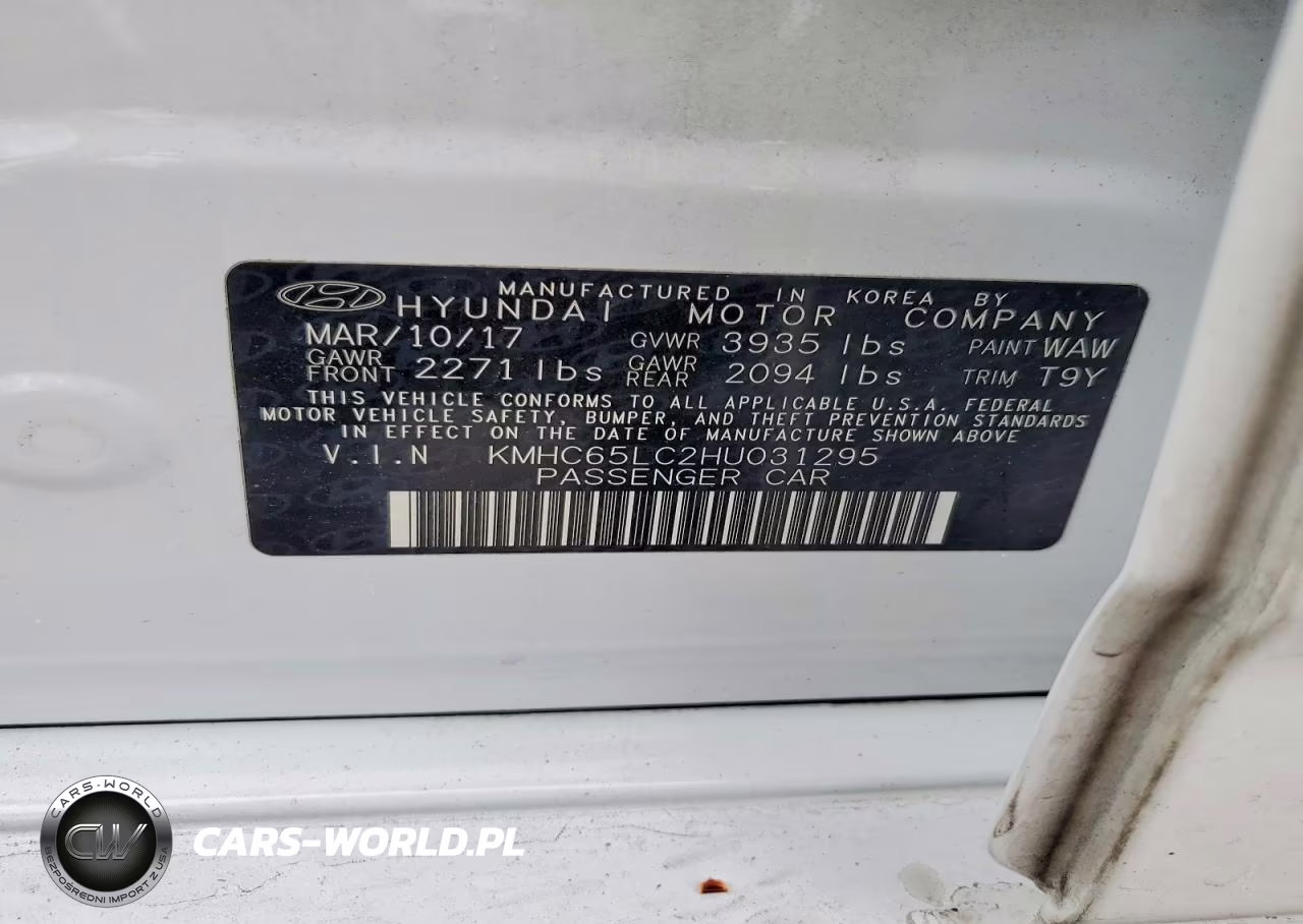 2017 Hyundai Ioniq Blue VIN:KMHC65LC2HU031295 - 13