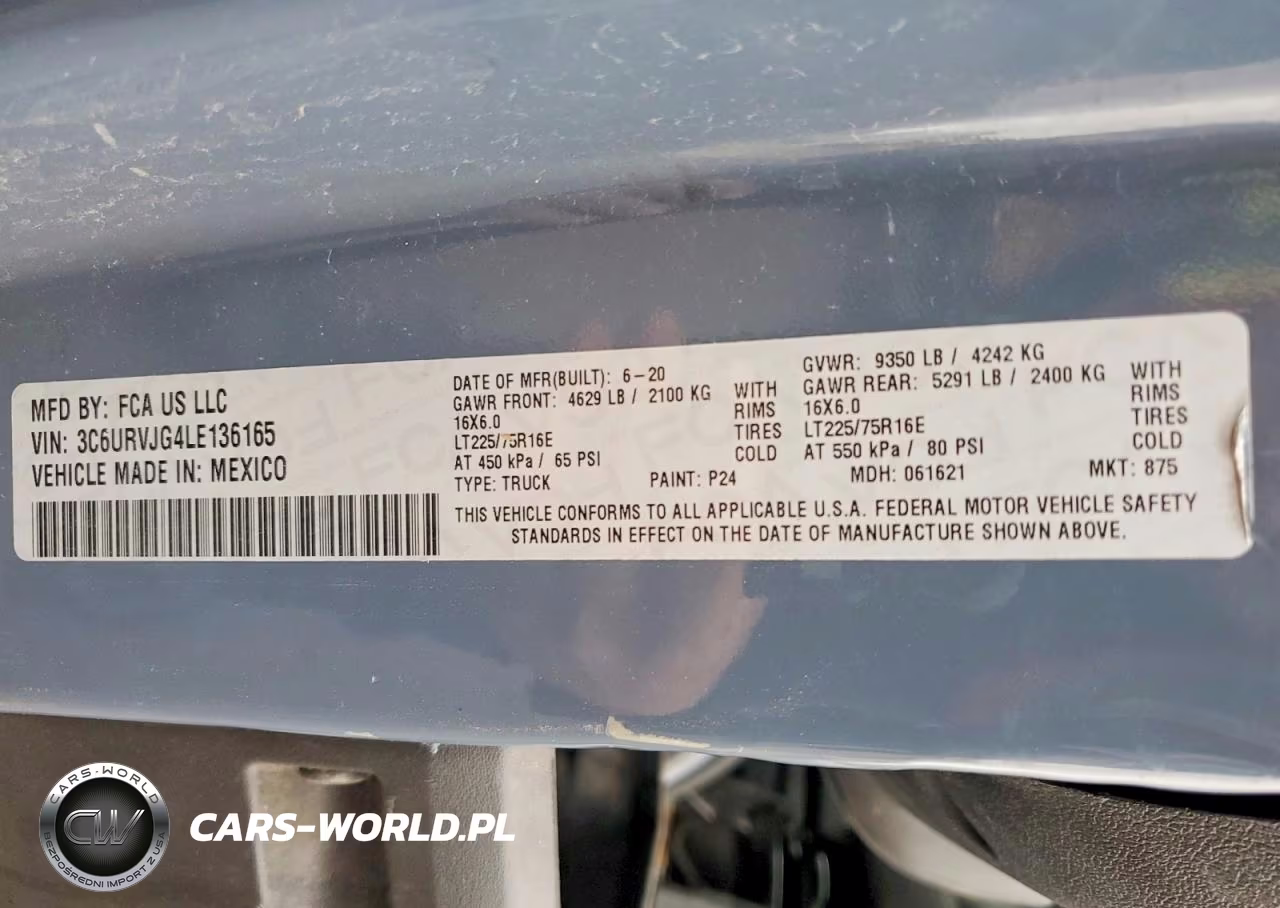 2020 Ram Promaster 3500 3500 High VIN:3C6URVJG4LE136165 - 12