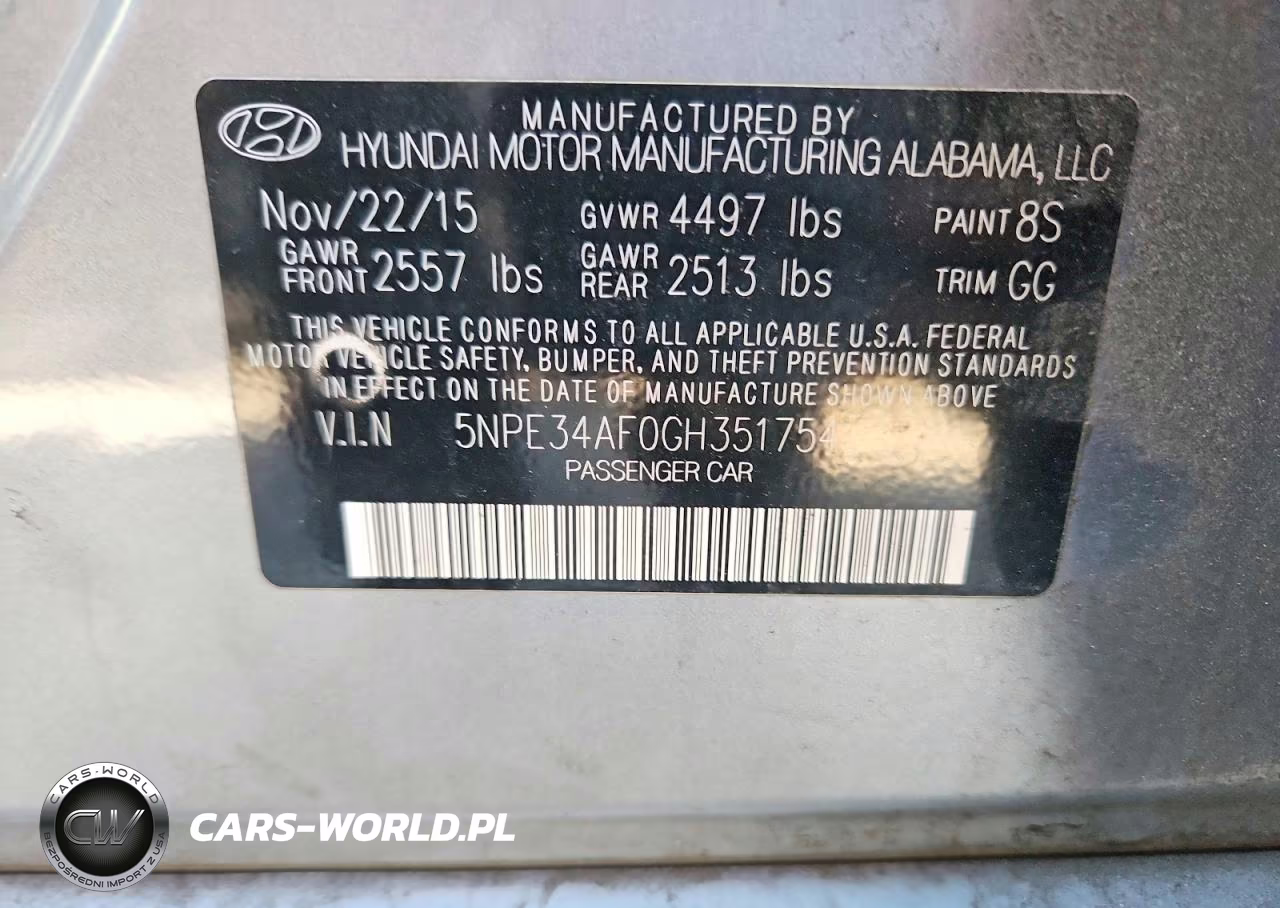 2016 Hyundai Sonata Limited VIN:5NPE34AF0GH351754 - 12