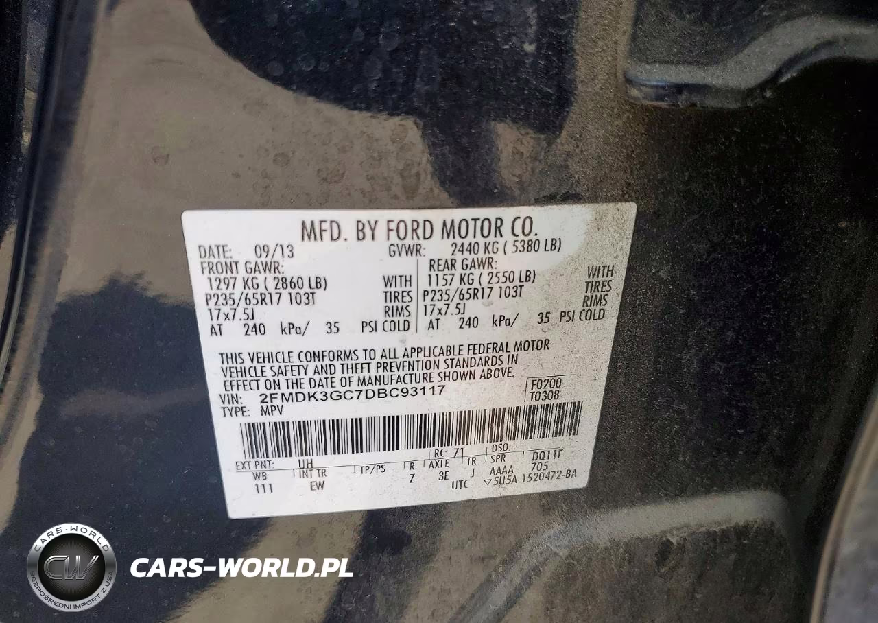 2013 Ford Edge Se VIN:2FMDK3GC7DBC93117 - 13