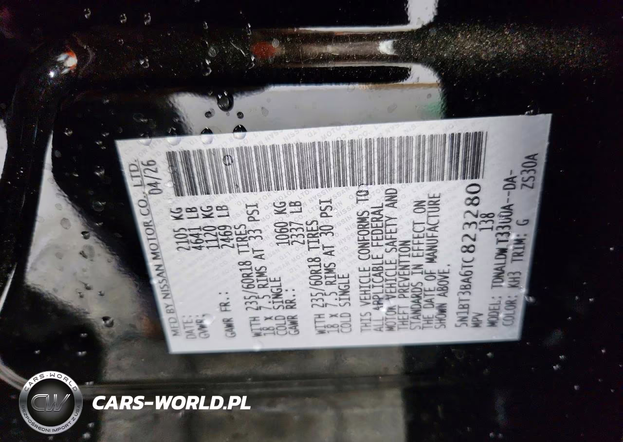 2026 Nissan Rogue VIN:5N1BT3BA6TC823280 - 12