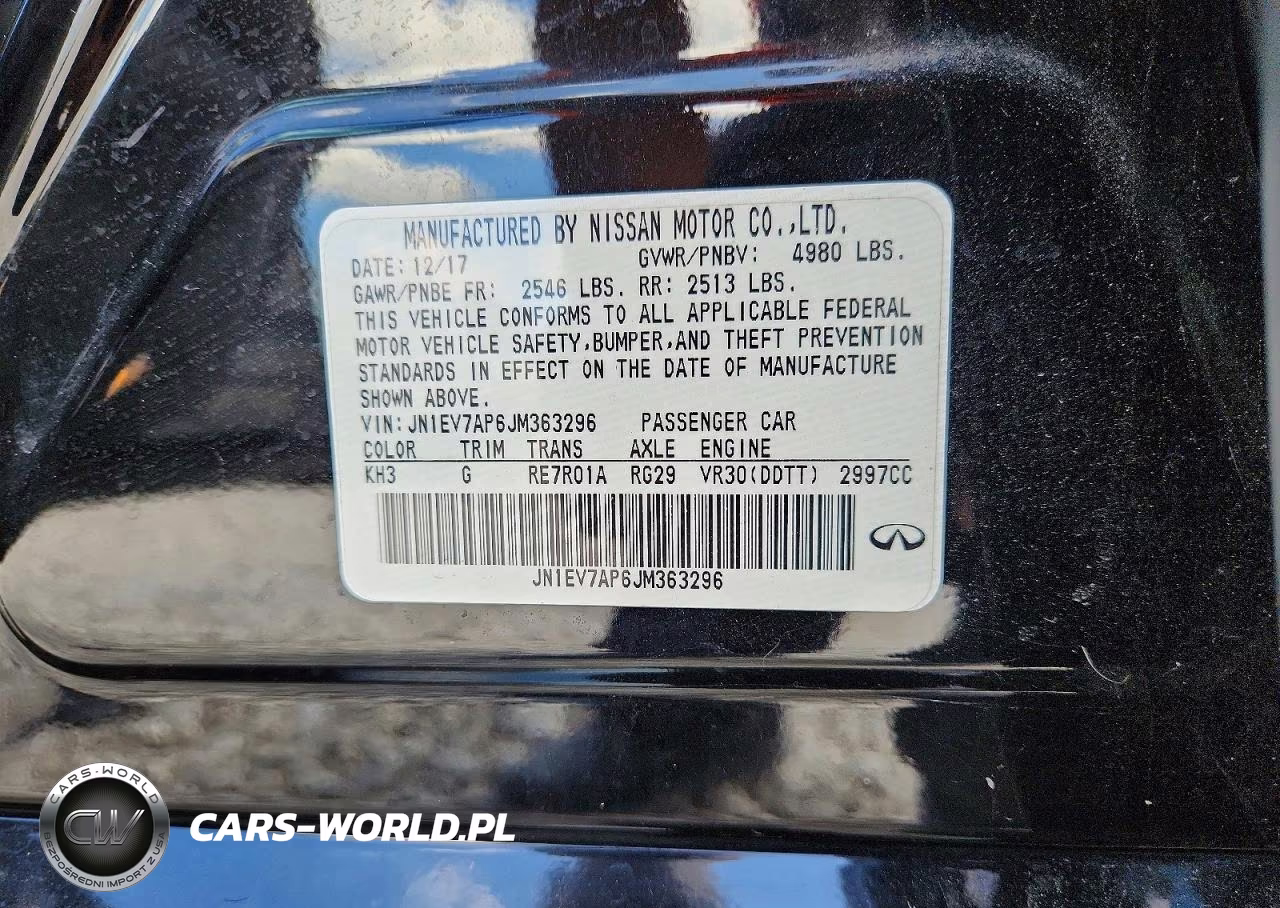 2018 Infiniti Q50 3.0T Sport VIN:JN1EV7AP6JM363296 - 12