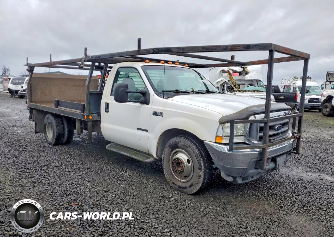 2003 Ford F350 Super Duty Flatbed Truck VIN:1FDWF36F43EA94229 - 4