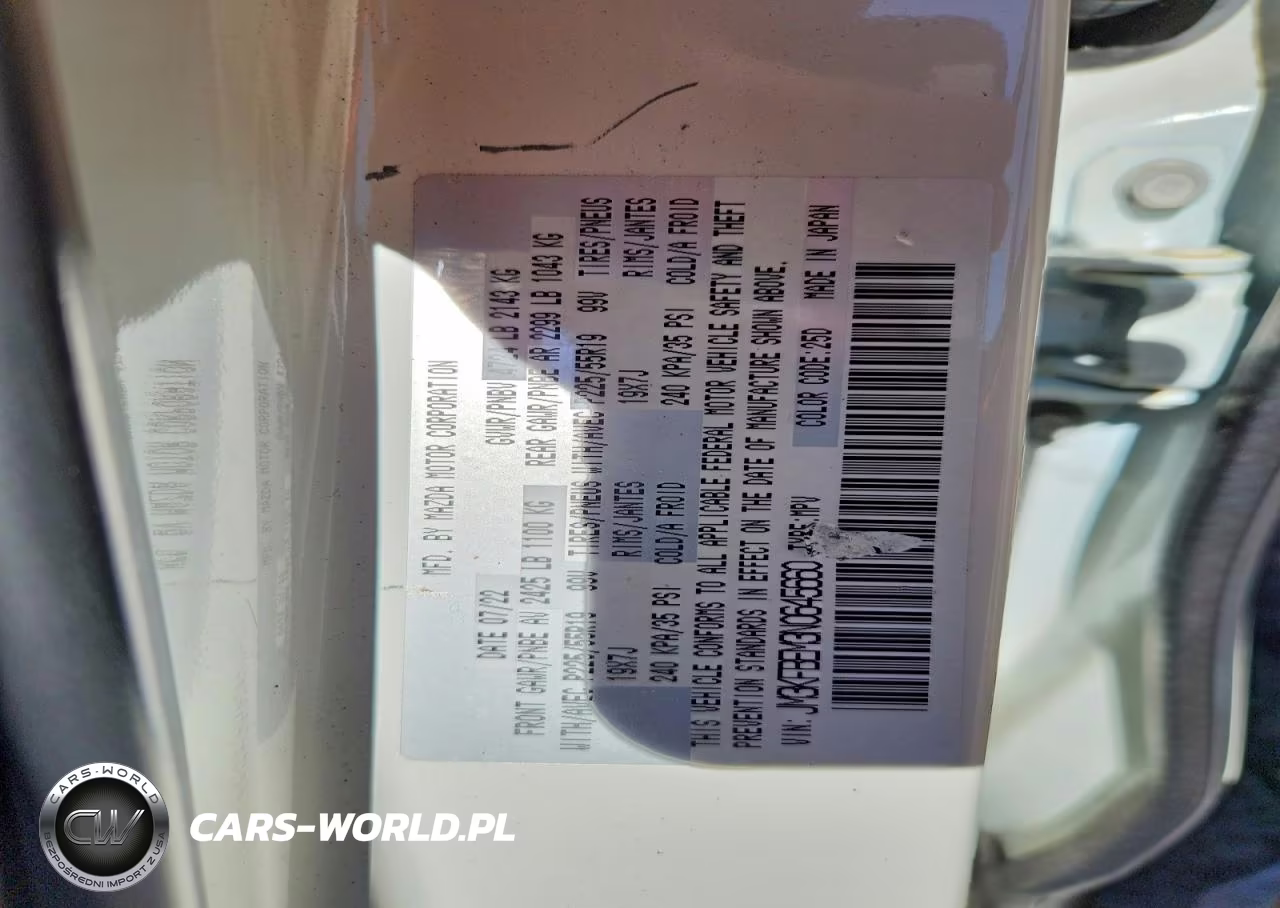 2022 Mazda Cx-5 Premium Plus VIN:JM3KFBEM3N0645660 - 12