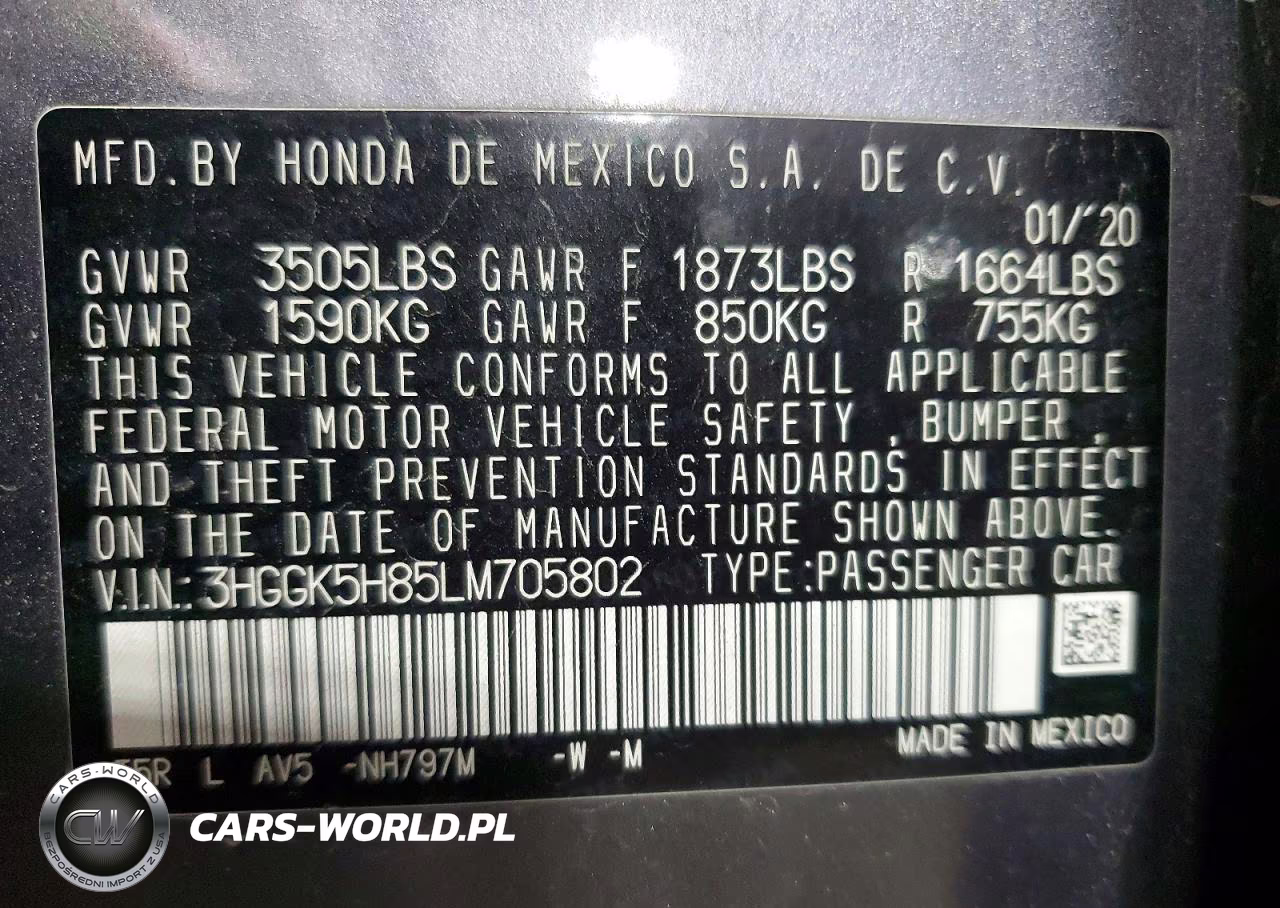 2020 Honda Fit Ex VIN:3HGGK5H85LM705802 - 13