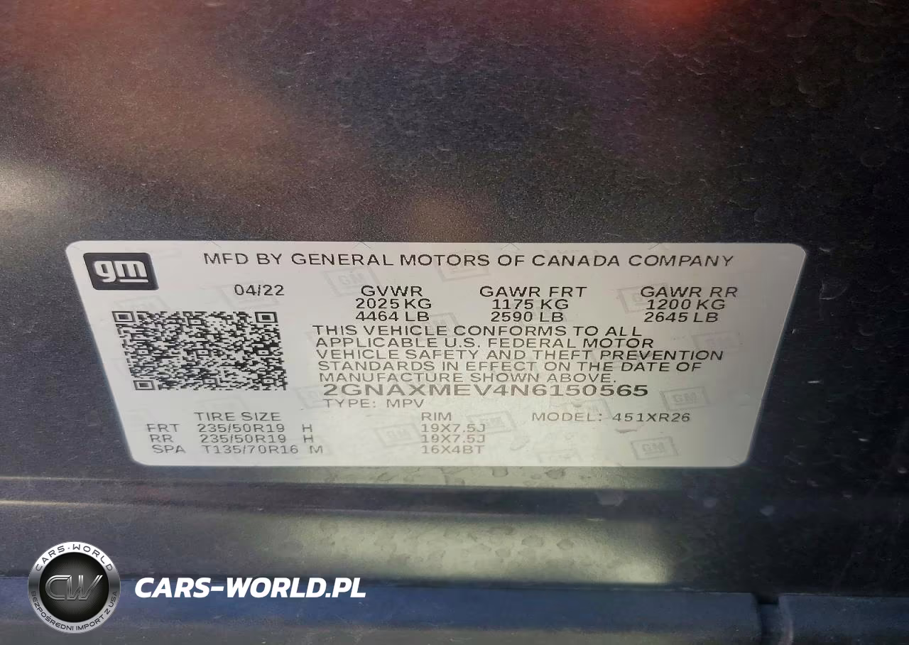 2022 Chevrolet Equinox Rs VIN:2GNAXMEV4N6150565 - 12