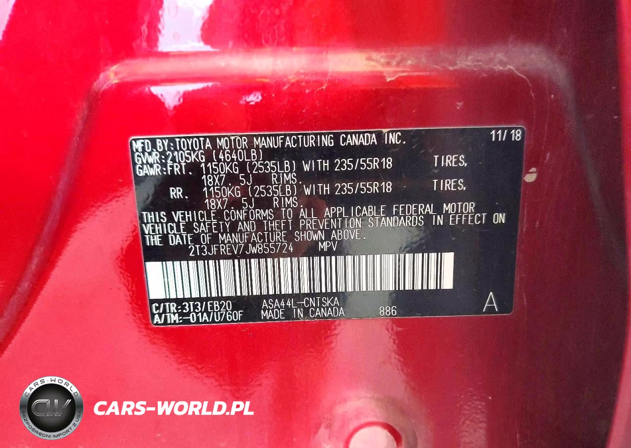 2018 Toyota Rav4 Se VIN:2T3JFREV7JW855724 - 13