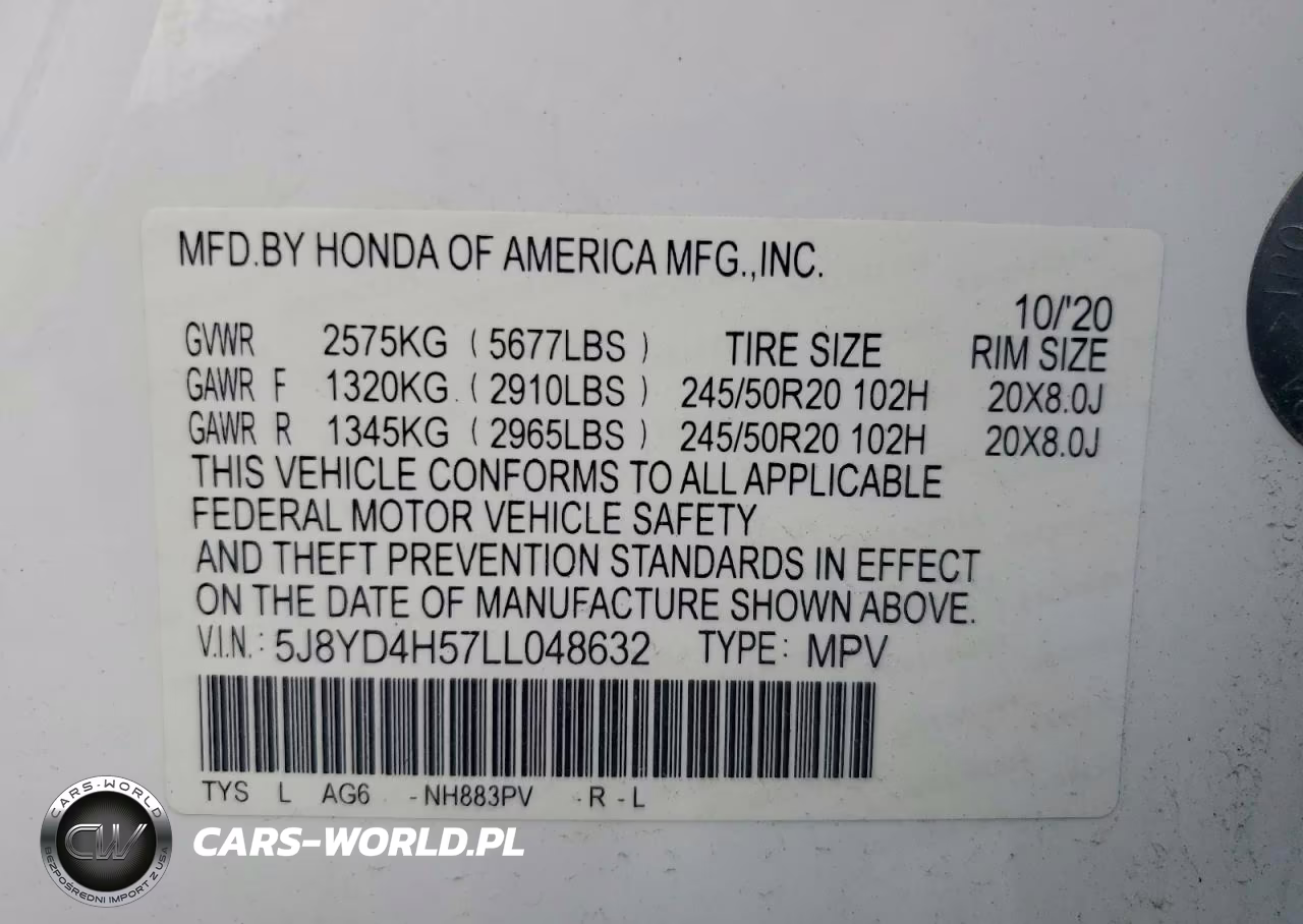 2020 Acura Mdx Technology VIN:5J8YD4H57LL048632 - 13