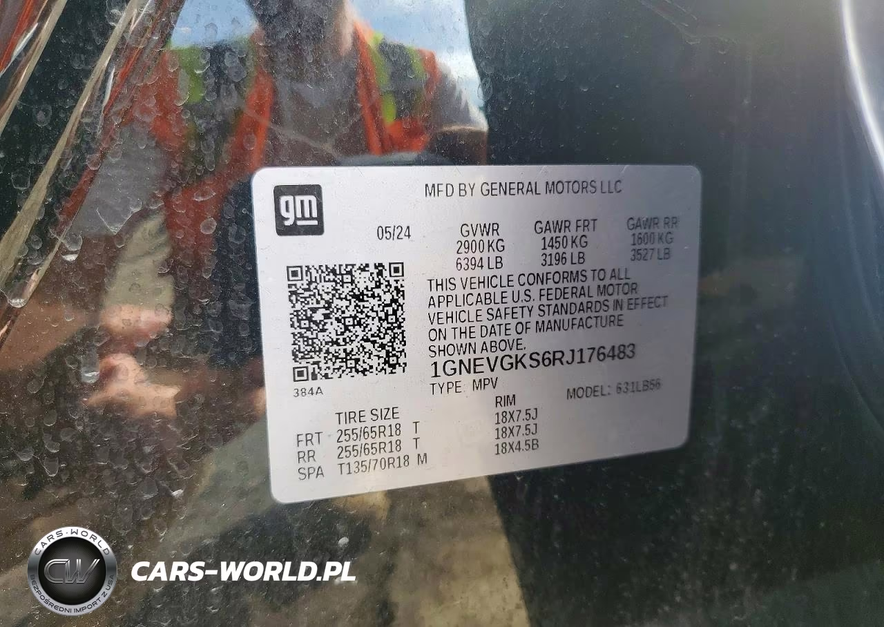2024 Chevrolet Traverse Lt VIN:1GNEVGKS6RJ176483 - 13