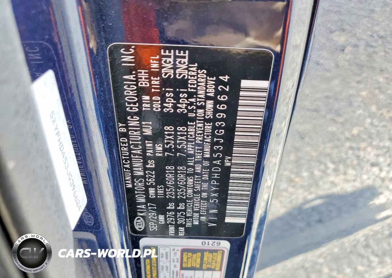 2018 Kia Sorento Ex VIN:5XYPHDA53JG396624 - 13