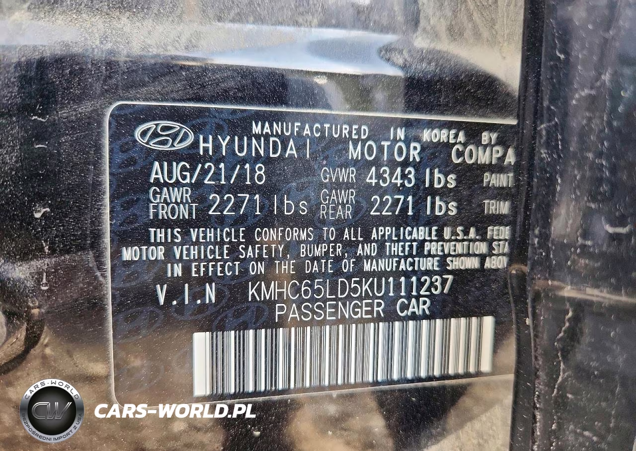 2019 Hyundai Ioniq Plug-In Hybrid Base VIN:KMHC65LD5KU111237 - 12