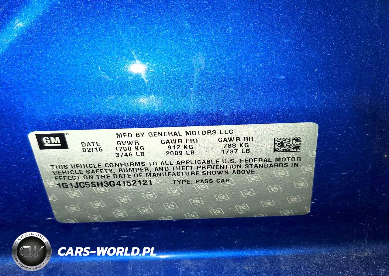 2016 Chevrolet Sonic Lt VIN:1G1JC5SH3G4152121 - 12