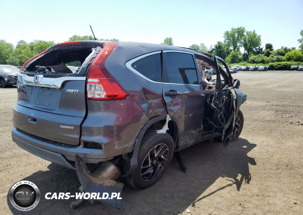2016 Honda Cr-V Se VIN:5J6RM4H45GL031130 - 3