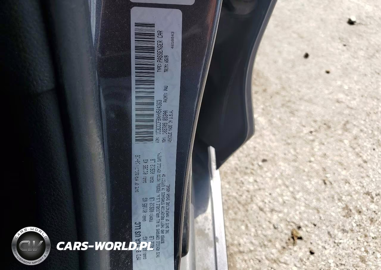 2017 Chrysler 200 Lx VIN:1C3CCCFBXHN504363 - 12