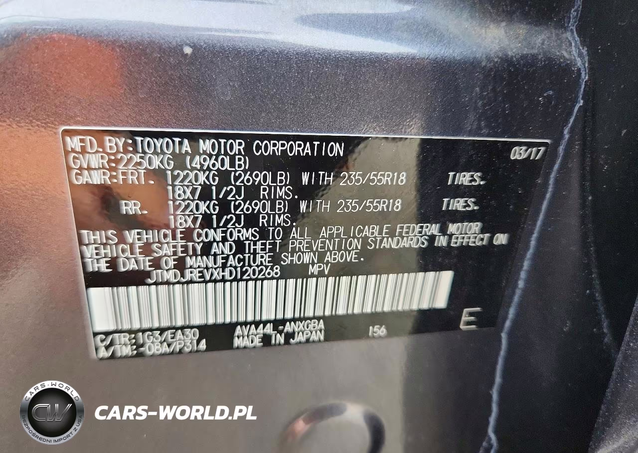 2017 Toyota Rav4 Hv Limited VIN:JTMDJREVXHD120268 - 12