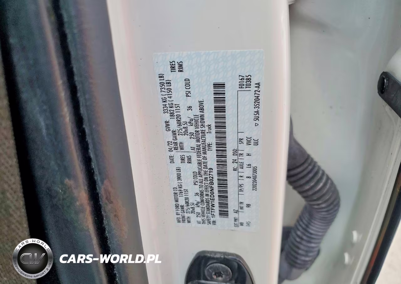 2022 Ford F150 Supercrew VIN:1FTFW1ED0NFB02719 - 12