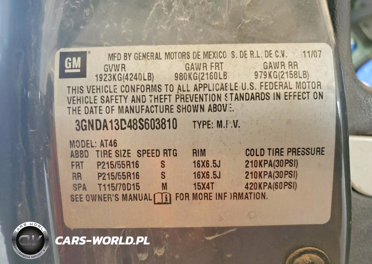 2008 Chevrolet Hhr Ls VIN:3GNDA13D48S603810 - 12