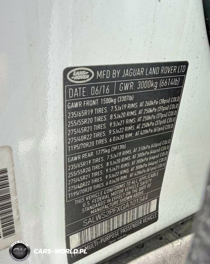 2016 Land Rover Range Rover Sport Hst VIN:SALWS2PFXGA101344 - 10