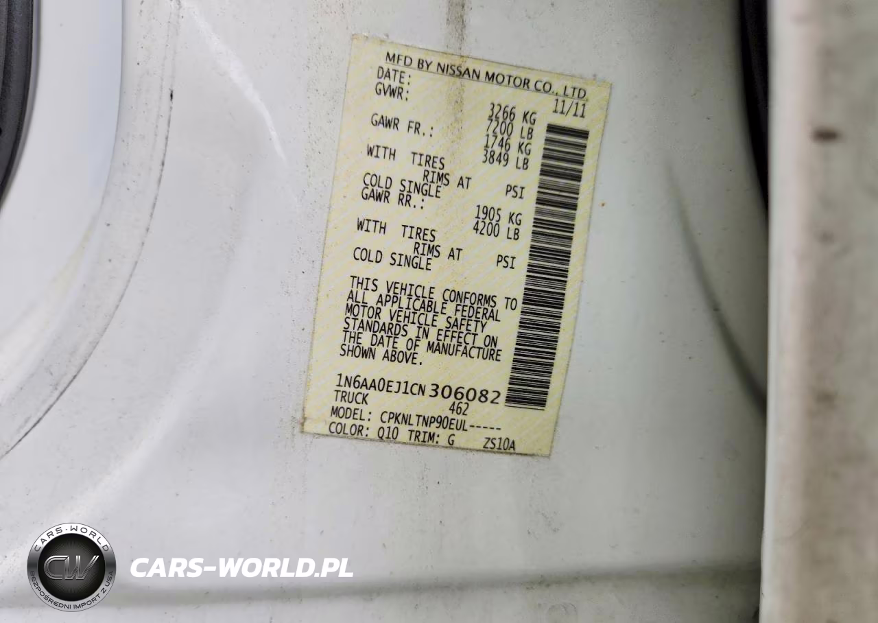 2012 Nissan Titan S VIN:1N6AA0EJ1CN306082 - 12