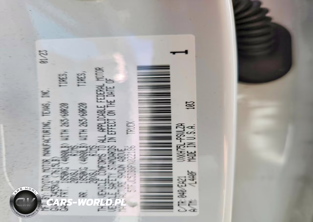 2023 Toyota Tundra Crewmax Limited VIN:5TFJC5DB8PX022186 - 12