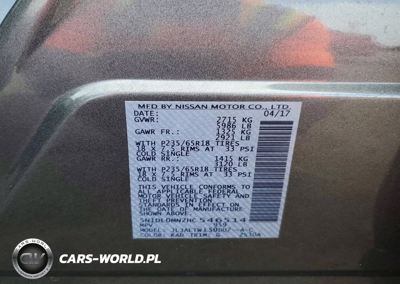 2017 Infiniti Qx60 Base VIN:5N1DL0MN2HC546514 - 13
