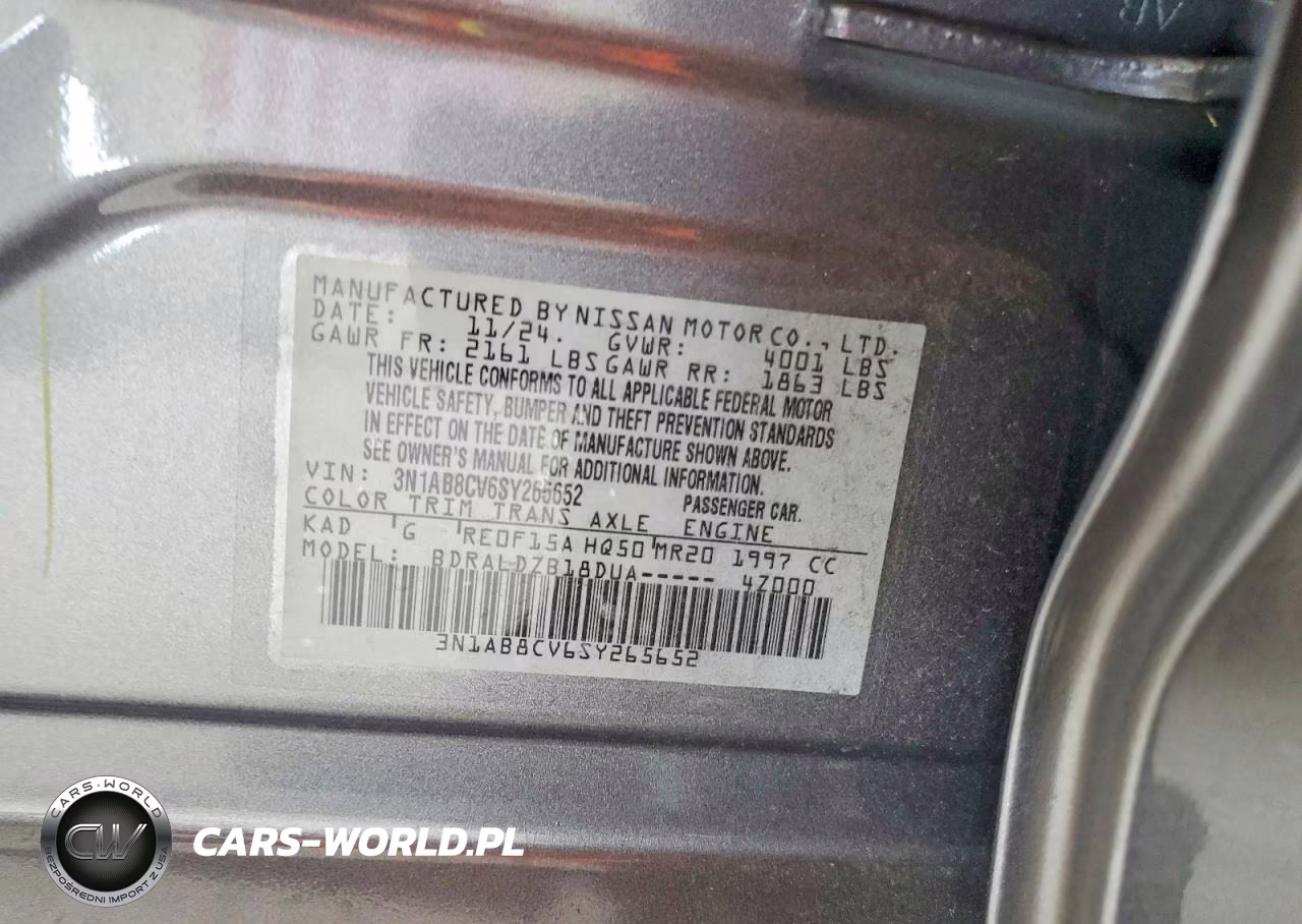 2025 Nissan Sentra Sv VIN:3N1AB8CV6SY265652 - 12