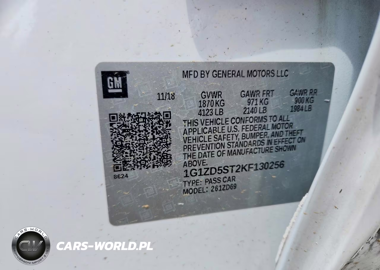 2019 Chevrolet Malibu Lt VIN:1G1ZD5ST2KF130256 - 12