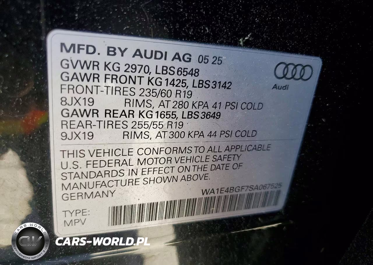 2025 Audi Q6 E-Tron Sportback Premium Plus VIN:WA1E4BGF7SA067525 - 14