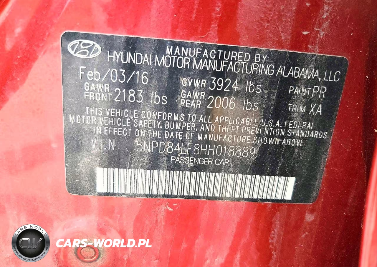 2017 Hyundai Elantra Se VIN:5NPD84LF8HH018889 - 12