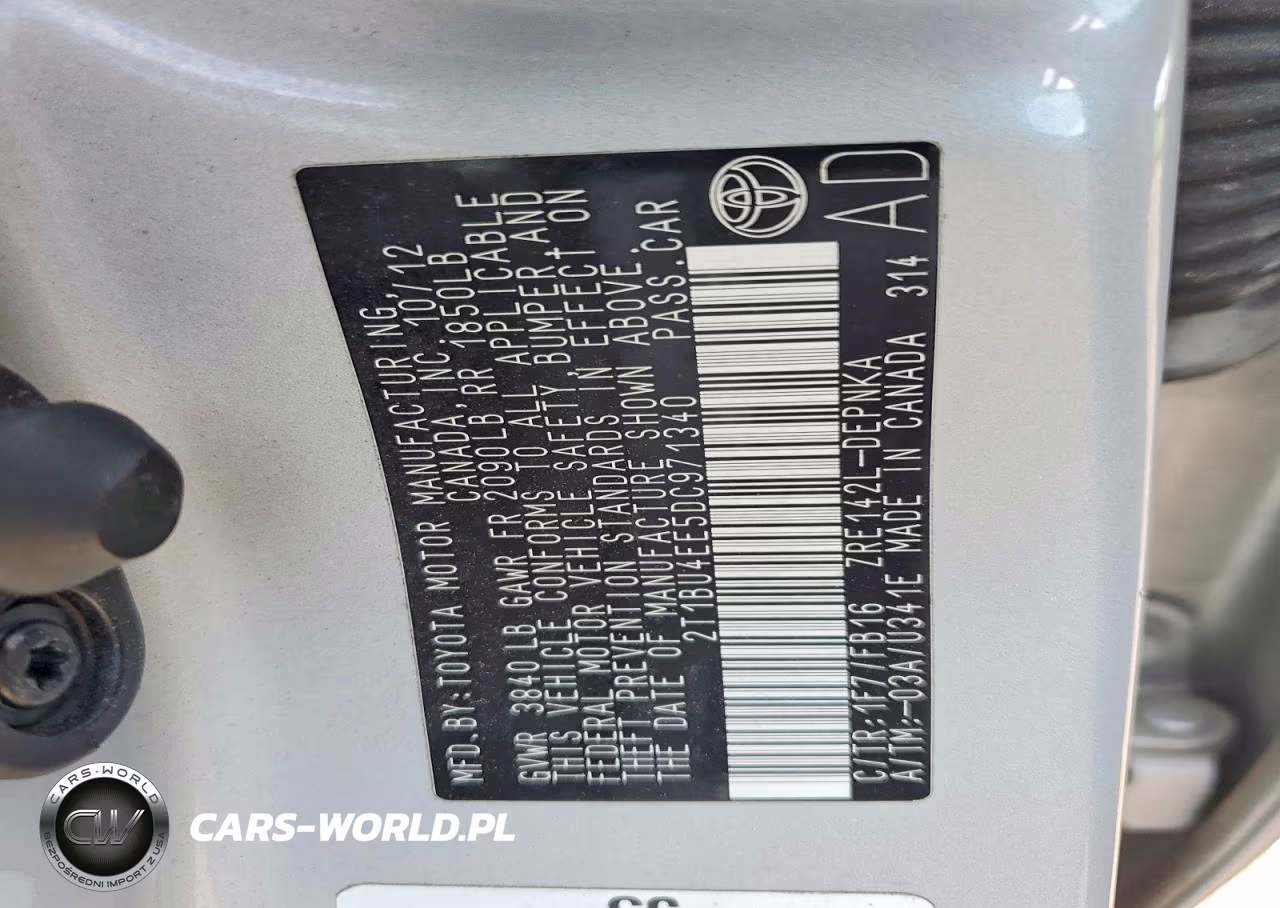 2013 Toyota Corolla Le VIN:2T1BU4EE5DC971340 - 12