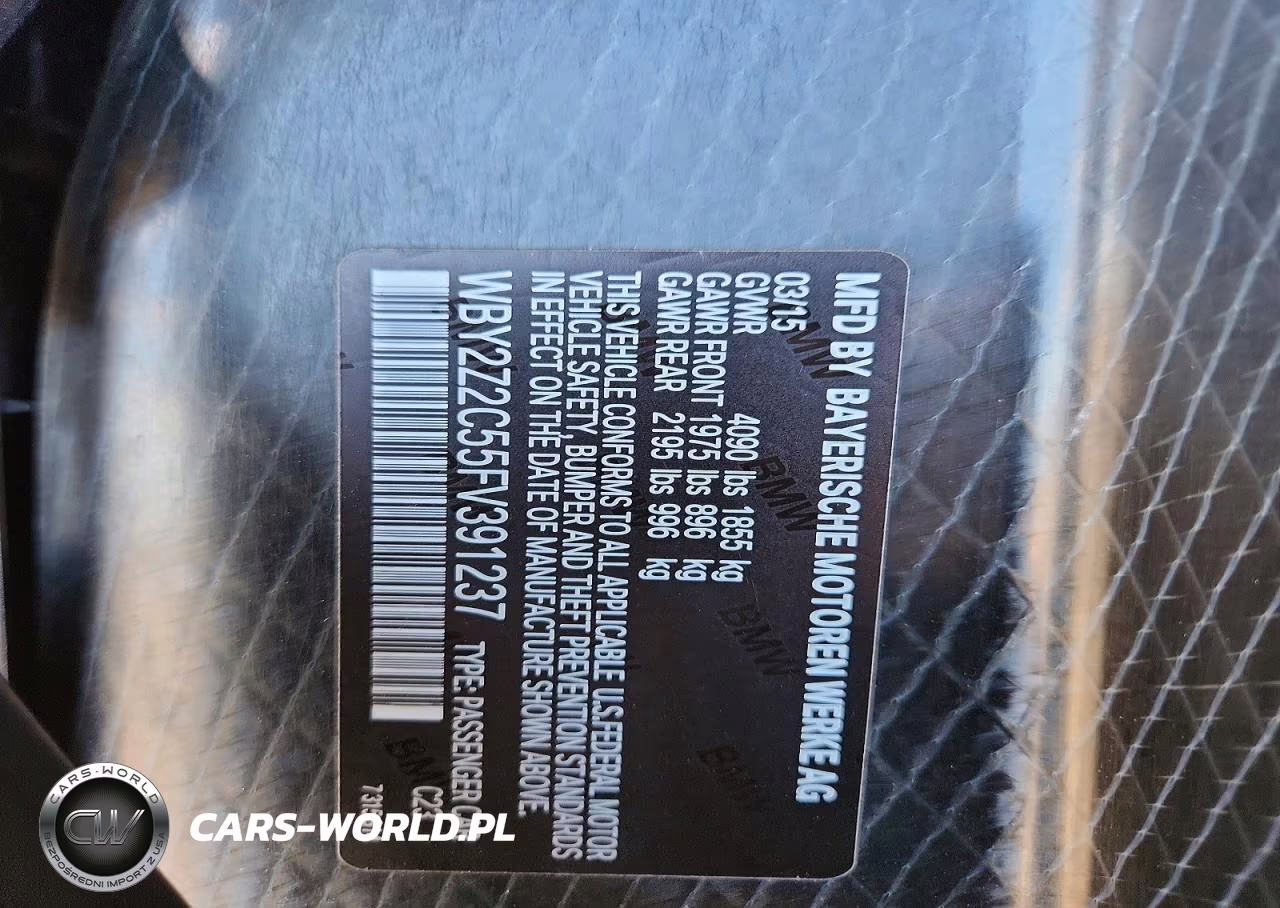 2015 BMW I8 VIN:WBY2Z2C55FV391237 - 12