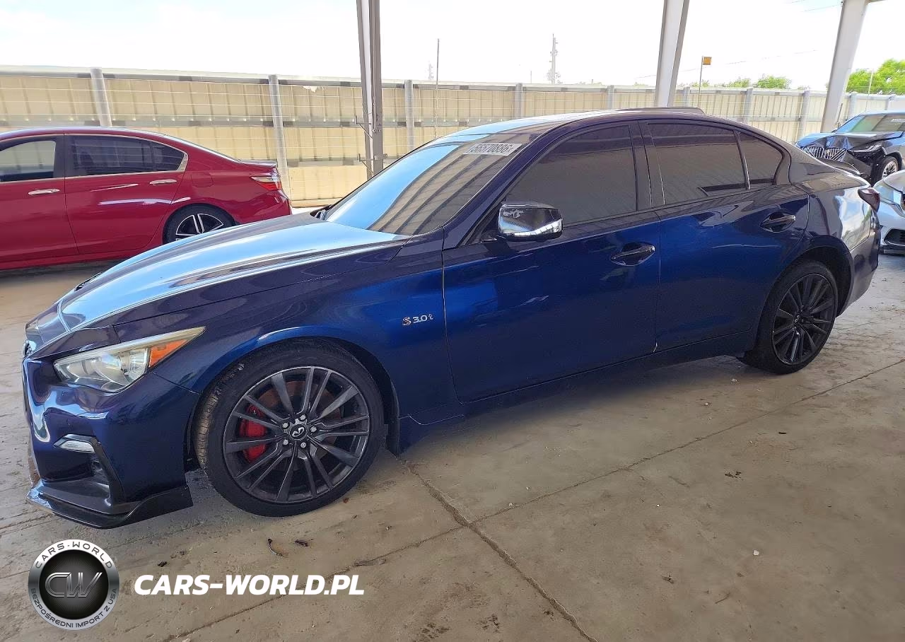 2018 Infiniti Q50 Red Sport 400 VIN:JN1FV7AR1JM700205 - 1