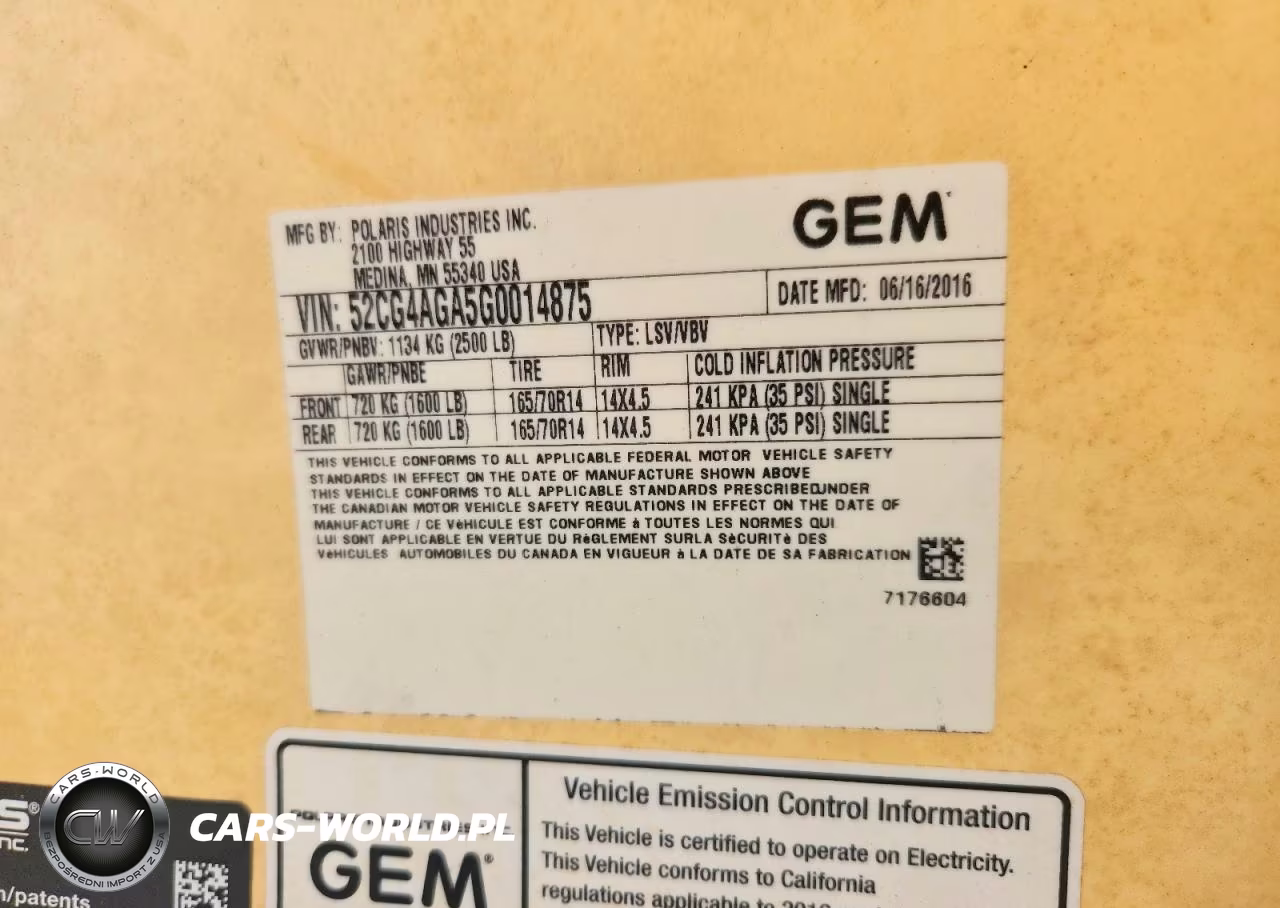 2016 Gem Recreational Vehicle (Rv) VIN:52CG4AGA5G0014875 - 10