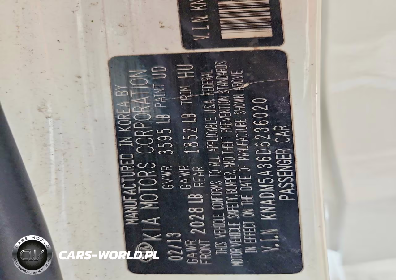 2013 Kia Rio Lx VIN:KNADM5A36D6236020 - 12