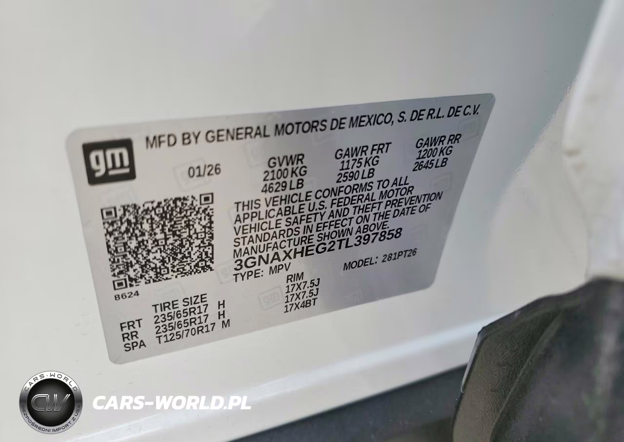 2026 Chevrolet Equinox Lt VIN:3GNAXHEG2TL397858 - 13