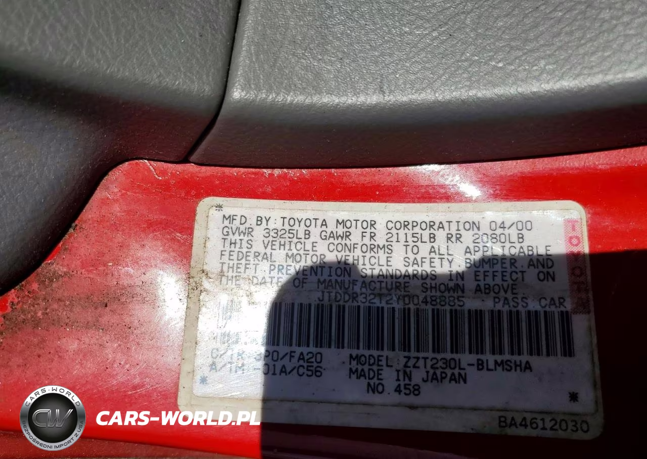 2000 Toyota Celica Gt VIN:JTDDR32T2Y0048885 - 13